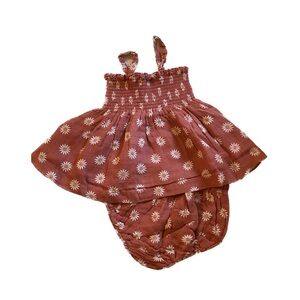 Angel Dear smocked top and bloomer